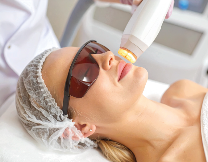 Dermatologické ošetření laserem